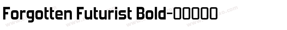 Forgotten Futurist Bold字体转换
